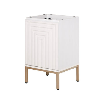 Rowan Geometric Modern Transitional 2-Shelf Bath Vanity Cabinet Only (Sink Basin Not Included) - JONATHAN Y